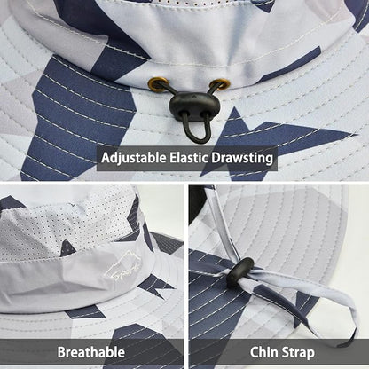 Sun Hats for Men Women Fishing Hat UPF 50+ Breathable Wide Brim Summer UV Protection Hat