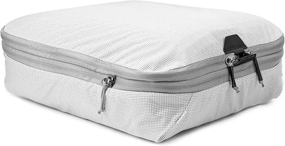 Peak Design Packing Cube, Raw, Weatherproof Luggage Cube with Dual Compartment Organization, Expansion and Compression, Zipper Opening, Travel Organizer for Men and Women, Size M