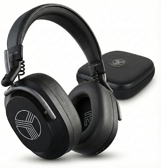 TREBLAB U5 - ANC Headphones for Travel & Focus, Hybrid Active Noise Cancelling, Up to 45H Playtime, Comfortable Over-Ear Design, Bluetooth Headphones for Work, Flights & Daily Use