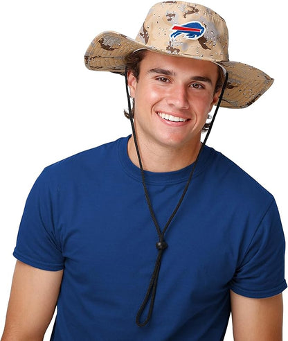 NFL Solid Team Color Logo Sport Outdoor Sun Bucket Boonie Hat