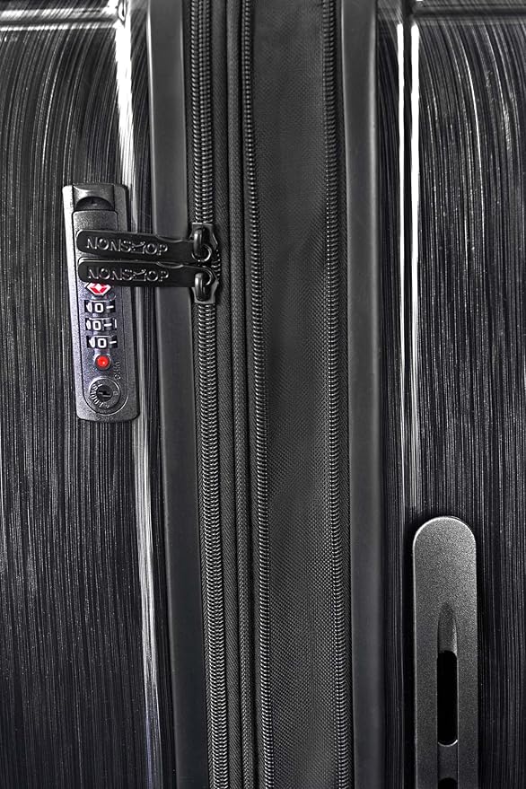 NONSTOP New York Elite Luggage Expandable Lightweight Spinner Wheels hard side shell Travel Suitcase Set, TSA Lock, Double USB Port, 3 packing cubes