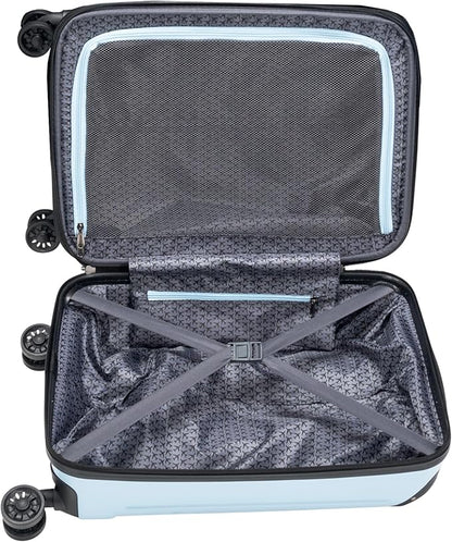 Kenneth Cole Reaction Flying Axis 24" Hardside Expandable 8-Wheel Spinner Check-Size Luggage, Dream Blue