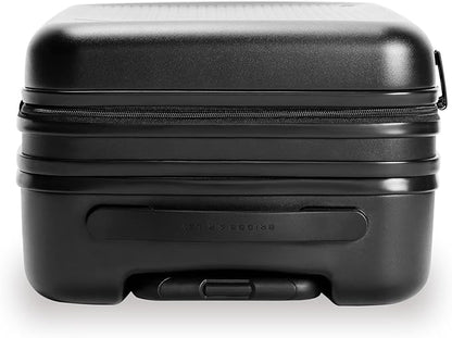 Briggs & Riley Essential 22" Carry On Expandable Spinner - Luggage for Travel, Suitcases with Wheels, Hardside Rolling Bag for Men & Women, Self-Repairing Zipper - Sympatico Collection, Black
