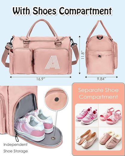 Gift for Women Duffel Bag: Personalized Travel Gym bags, Dance Cheer bag Sports for Girl, Kid Gymnastics Bags, Birthday Gifts for Women Girls Kids Teens Mom Teacher