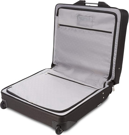 SwissGear 7895 Premium Rolling Garment Bag, Bonus Hanging Feature, Men's and Women's, Carry-on Luggage - Grey Heather