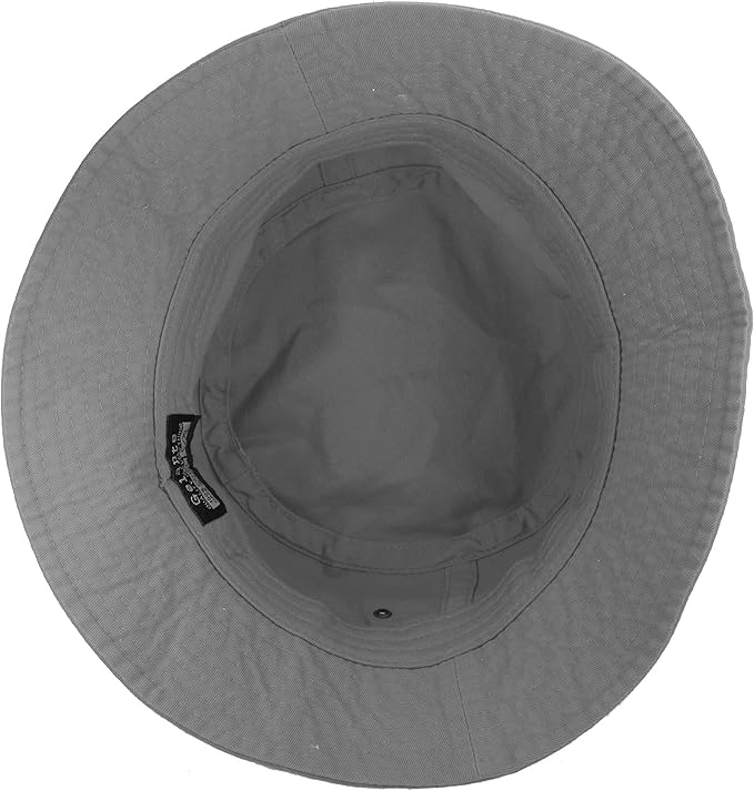 Gelante Solid Color 100% Cotton Bucket Hat for Women and Men Packable Travel Summer Beach Hat