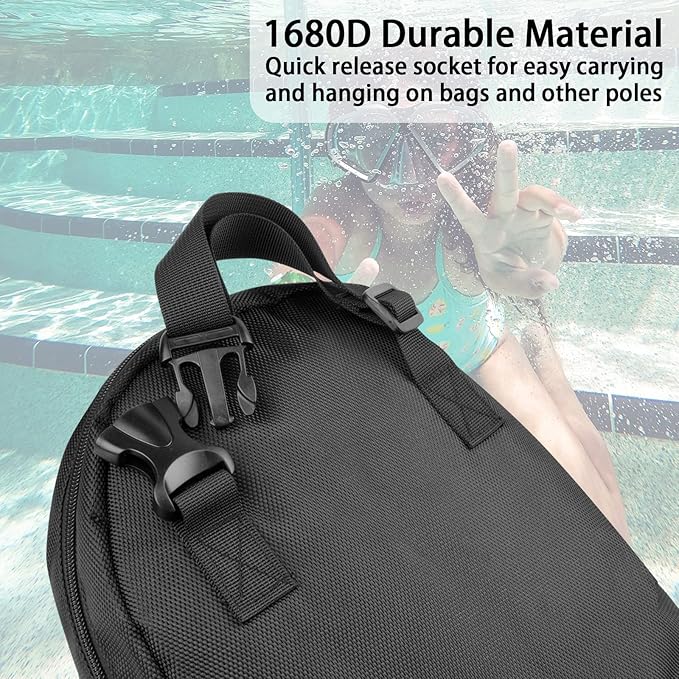 Xxerciz Gear Bag for Snorkel Equipment, Nylon Diving Bag Snorkel Bag Backpack for Mask, Fins, Swimming Gear, Beach and Sports Equipment (15.7" x 10.4" inch)