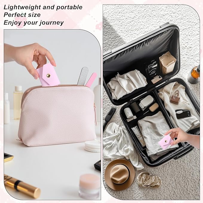 3 PCS Mini Travel Jewelry Bag, Portable Small Jewelry Travel Bag with Buckle, Foldable Small Jewelry Travel Pouch for Rings, Necklaces, Earrings, Bracelets