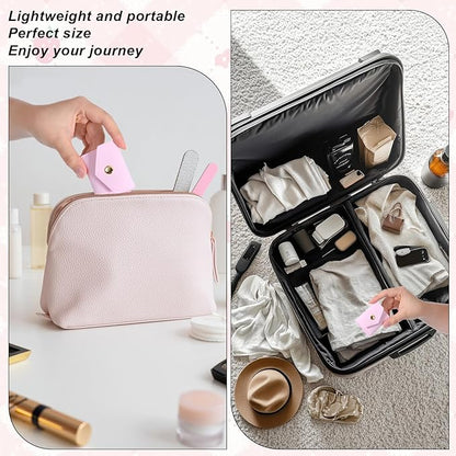 3 PCS Mini Travel Jewelry Bag, Portable Small Jewelry Travel Bag with Buckle, Foldable Small Jewelry Travel Pouch for Rings, Necklaces, Earrings, Bracelets