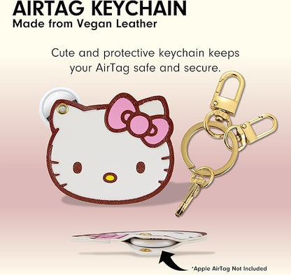 Sonix Keychain Case Compatible with Apple AirTag | Protective AirTag Cover Keychain Charm | Hello Kitty Light Pink