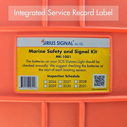 Sirius Signal MK-1001 Boating Safety and Emergency SOS Kit - Complete Visual, Audible, and First Aid System - USCG Approved