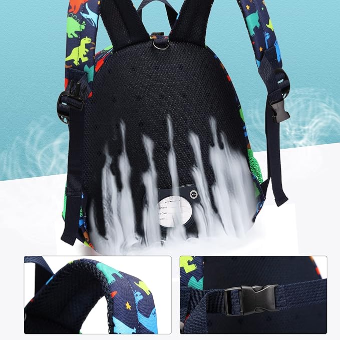 willikiva 3D Dinosaur Backpack Toddler Backpacks for Boys and Girls Kids Backpack Waterproof Preschool Safety Harness Leash (Mechanical Dinosaur)