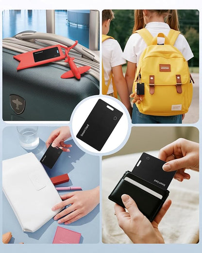 Wallet Tracker Card for Android,Rechargeable Wallet Finder, Thin and Light Smart Card IP68 Waterproof GPS Tracker Item Locator for Find Hub App(Android Only)