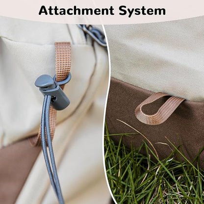 20L Small Khaki Hiking Backpack Daypack with Chest Strap for Men Women, Waterproof Outdoor Backpack with Padded Straps