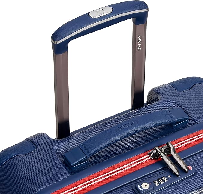 DELSEY PARIS Chatelet Air 2.0 Hardside Luggage with Spinner Wheels, Navy, Checked-Large 28 Inch