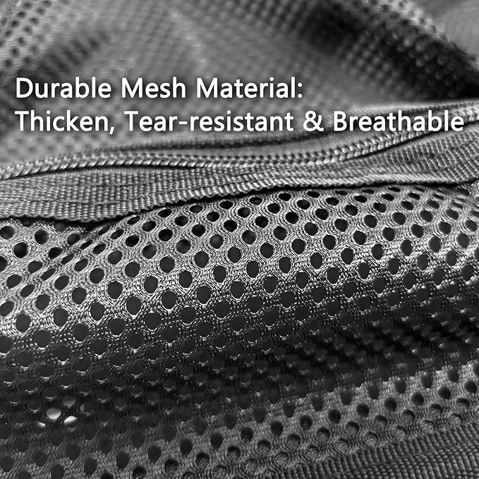 UPGRADED LAFENLIN Lid Organizer for Pelican 1615 Case, 6 Mesh Pockets Storage Organizer, Fits Camera Cases, Diving Dry Boxes, Hard Cases & Toolboxes, Includes Screws & Velcro, Durable, Thickening Mesh