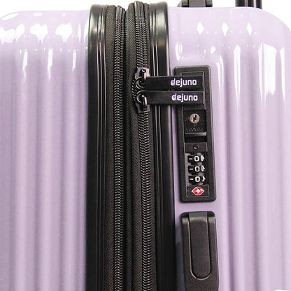 World Traveler Dejuno Tonal 20-Inch Carry-On Polycarbonate Lightweight Hardside Expandable Spinner Luggage Suitcase with TSA Lock - Lavender