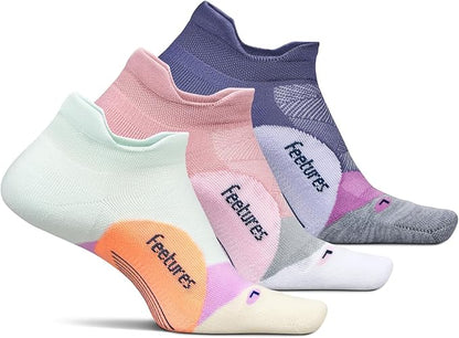Feetures Elite Light Cushion No Show Tab Athletic Ankle Socks - Sport Sock with Targeted Compression
