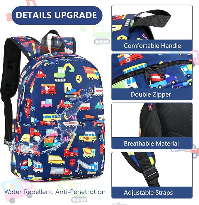 CAMTOP Preschool Backpack for Kids Boys Girls Toddler Backpack Kindergarten School Bookbags for Age 3-8