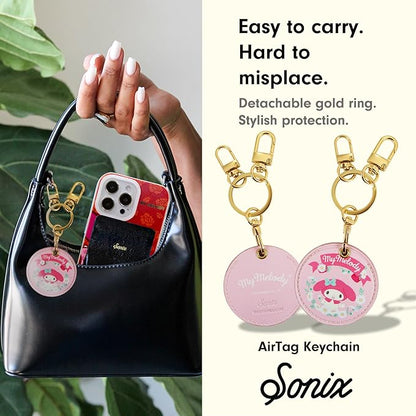 Sonix x Sanrio Keychain Case Compatible with Apple AirTag | Protective Cover Keychain | Hello Kitty & Friends - Floral My Melody