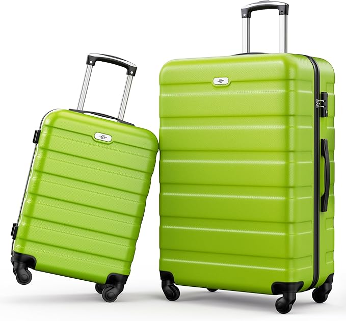 Suitour Luggage Sets 2 piece, Lightweight Luggage Set with Spinner Wheels, 19/27 inch Travel Suitcase Set