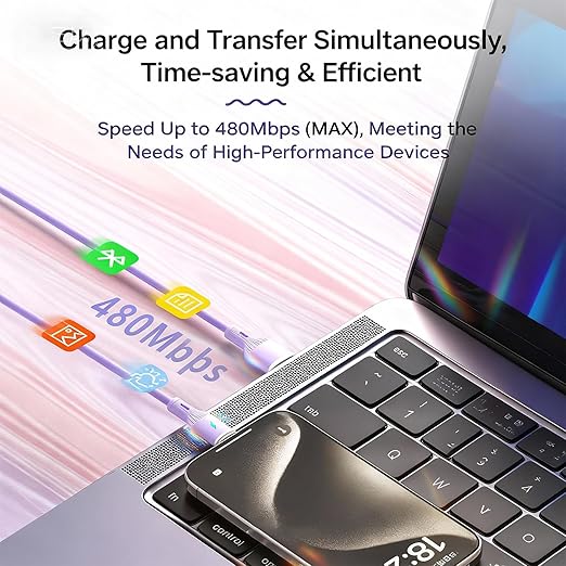 USB Cable PD Fast Charger(C TO C Rubber Purple)Mobile phone data cable,charging cable, supports data transfer,39-inch,soft liquid silicone material，compatible with almost all Type-C devices.
