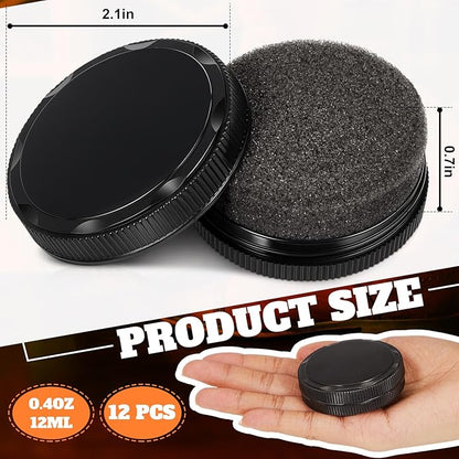 Loopeer 12 Pcs Shoe Shine Sponge Bulk, Instant Leather Shoes Shiner Care for Boots, Leather Accessories Quick Cleaning