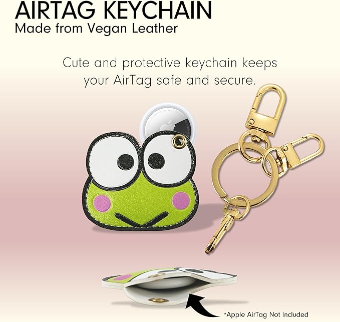 Sonix x Sanrio Character Keychain Case Compatible with Apple AirTag | Protective Cover Keychain Case for AirTag | Keroppi