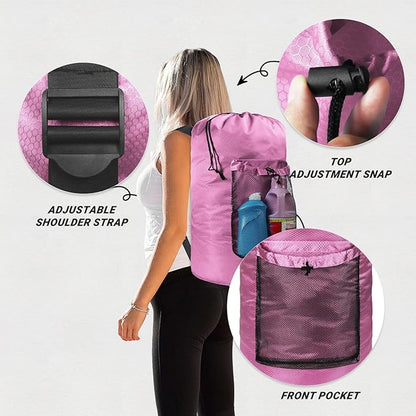 Laundry Bag with Shoulder Straps and Mesh Pocket Laundry Backpack Large Portable Laundry Hamper for College Laundromat Apartment