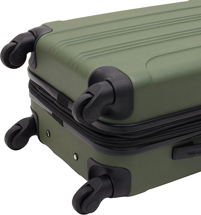 Travelers Club Chicago Expandable Luggage, Thyme Green, 20" Carry-On