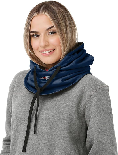 NFL Team Logo Team Color Drawstring Winter Cap Hooded Gaiter Balaclava Face Cover