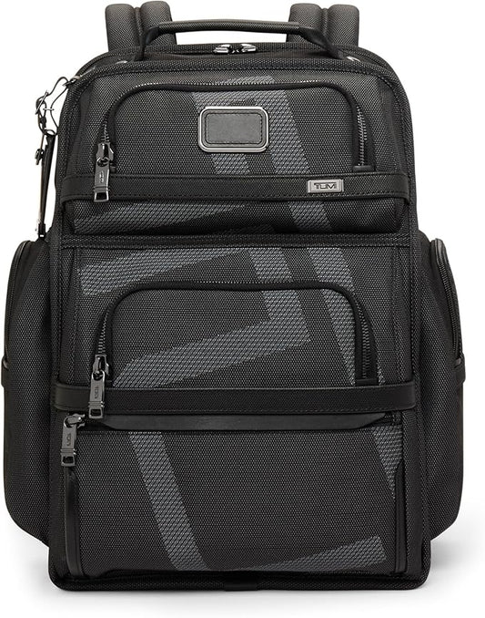 TUMI - Alpha Brief Pack - Men's Laptop Backpack with Padded Adjustable Straps - Fit up to 15" Screen - 17.0" X 12.0" X 8.0" - Reflective TUMI Jacquard