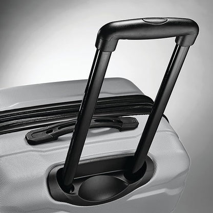 Samsonite Omni PC Hardside Expandable Luggage with Spinner Wheels, Silver, Carry-On 20-Inch