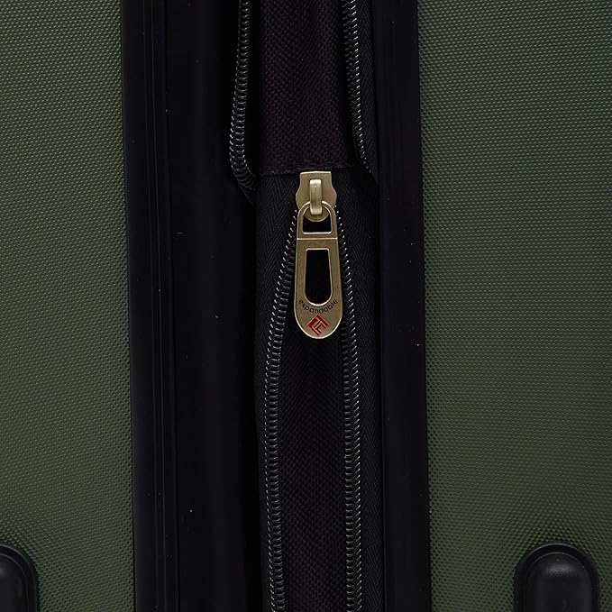 Travelers Club Chicago Expandable Luggage, Thyme Green, 20" Carry-On