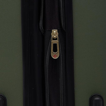 Travelers Club Chicago Expandable Luggage, Thyme Green, 20" Carry-On