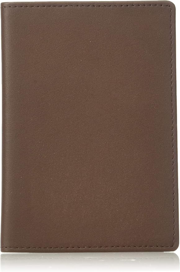 Royce Leather Rfid Blocking Passport Travel Document Organizer In Genuine Leather Packing Organizer, Brown