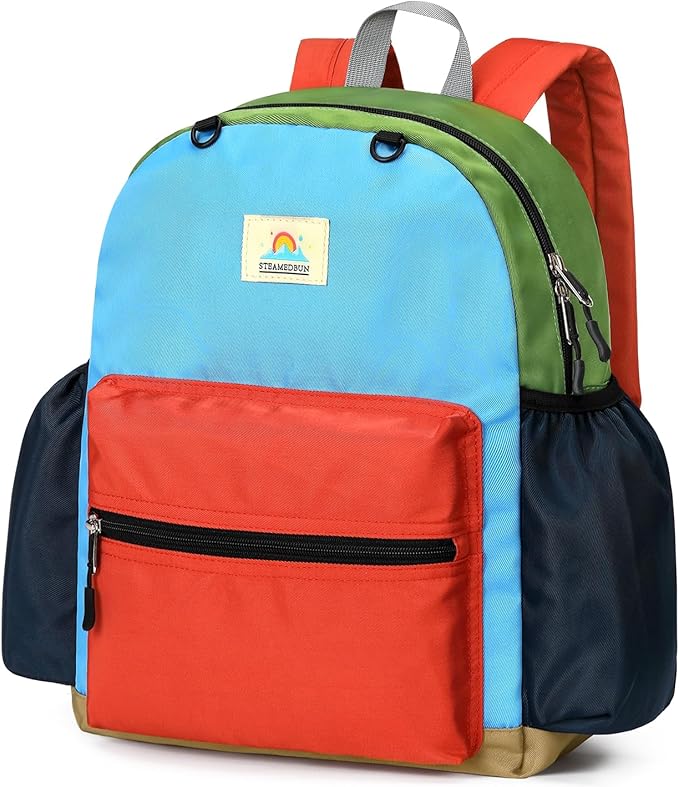 STEAMEDBUN Toddler Backpack for Boys 2-4: Preschool Kindergarten Backpacks - 12 inch Daycare Backpack