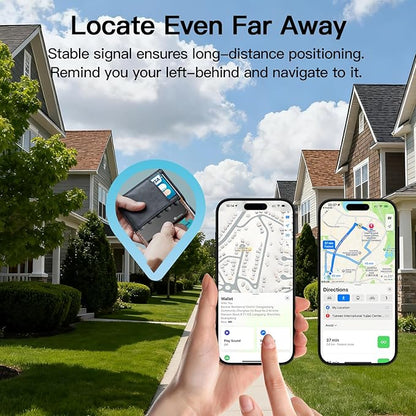 Smart Tracker [Apple MFi Certified] with Apple Find My, Bluetooth Wallet Finder, 5-10 Years Staying Power, Smart Tag GPS Item Locator Tracking Device, for Keys, Wallet, Luggage, Pet, Bag