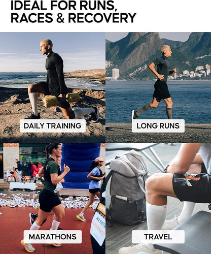 DANISH ENDURANCE 21-26 mmHg Compression Socks | Graduated Support & Faster Recovery | Running & Travel | Unisex 1 Pack