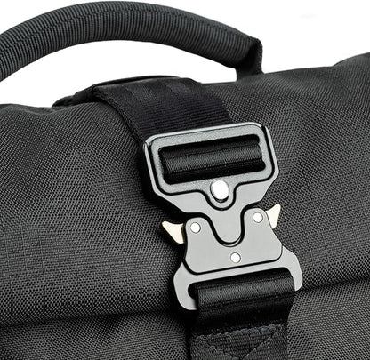 Think Tank FocusPoint 22L RollTop Camera Backpack - Asphalt Black: Expandable Travel & Camera Backpack with Laptop Sleeve, Quick Side and Back Access, Rain Cover – Versatile Photography & Travel Bag