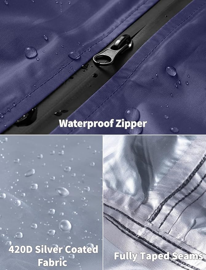 COOFANDY Rain Ponchos for Adults Full Zip Lightweight Rain Jackets Waterproof Packable Raincoats with Hood Hiking Camping