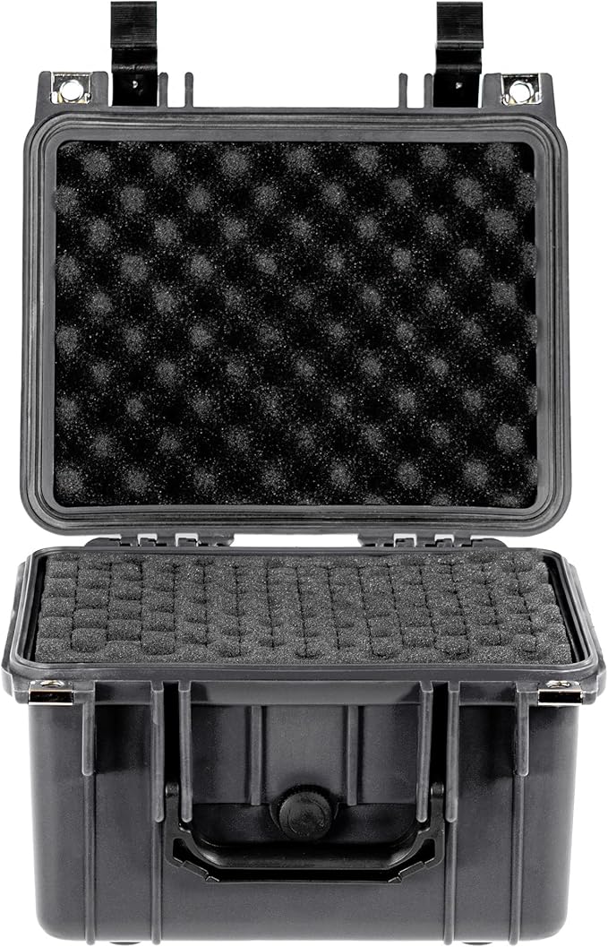 Eylar Small 10.62" Deep Gear, Equipment, Hard Camera Case Waterproof with Foam TSA Standards (Gray)
