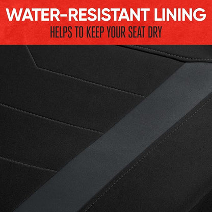 Motor Trend SpillGuard 2 Charcoal Gray Seat Covers for Cars & Seat Covers for Trucks - Neoprene Waterproof Car Seat Covers Front Seats Only - SUV Seat Covers Protector - Forros para Asientos de Carro