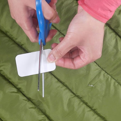 GEAR AID Tenacious Tape Mini Patches with Peel-and-Stick Adhesive to Fix Holes and Tears in Winter Gear, Down Puffer Jackets, Sleeping Bags, Tents, and Rain Gear, Black and Clear