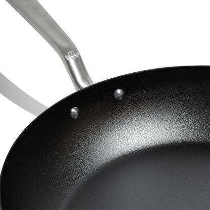 Made In Cookware - 2 Piece (Includes 10",12") Seasoned Blue Carbon Steel Frying Pan - (Like Cast Iron, but Better) - Professional Cookware - Crafted in Sweden - Induction Compatible
