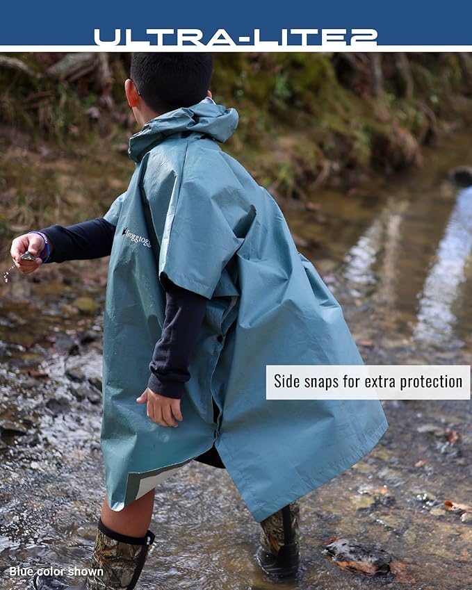 FROGG TOGGS Ultra-lite2 Waterproof, Breathable Rain Poncho, Adult and Youth Sizes
