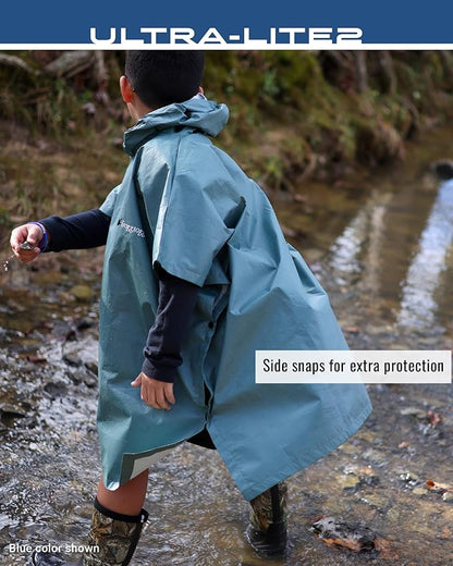 FROGG TOGGS Ultra-lite2 Waterproof, Breathable Rain Poncho, Adult and Youth Sizes