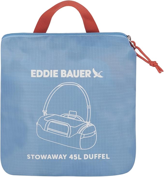 Eddie Bauer Stowaway Packable Duffel Bag | Travel | Foldable | Lightweight | Durable | Ripstop Polyester
