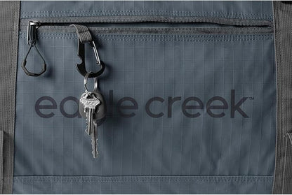 Eagle Creek No Matter What Rolling Duffel - Durable Rolling Bag for Travel - Adjustable Shoulder Strap - Heavy Duty Wheels - Lockable Zippers - Multiple Carry Options - 130L - Smoke