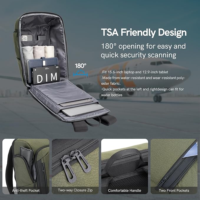 Kingsons Travel Backpack Travel Laptop Backpack Business Computer Bag Waterproof Large Capacity for Men Women